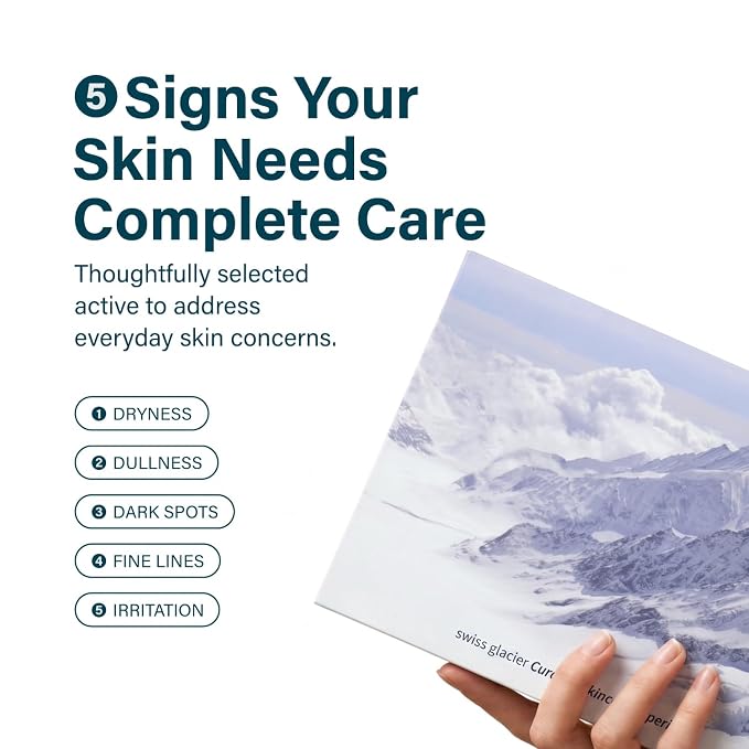Meola Swiss Glacier Skincare Kit | 5-Piece Gift Set