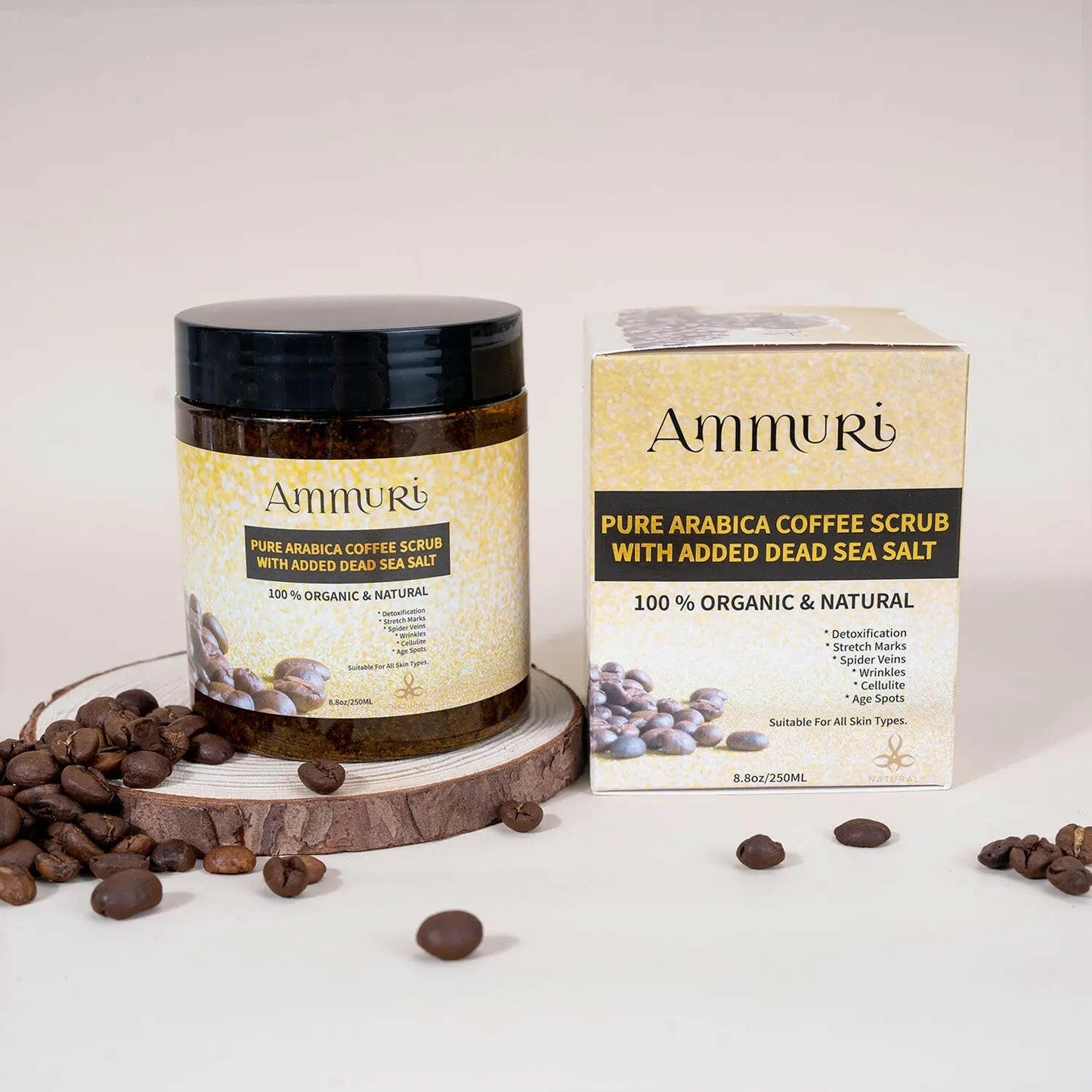 Ammuri Organic Coffee Scrub for Skin - Arabica Face Mask-0