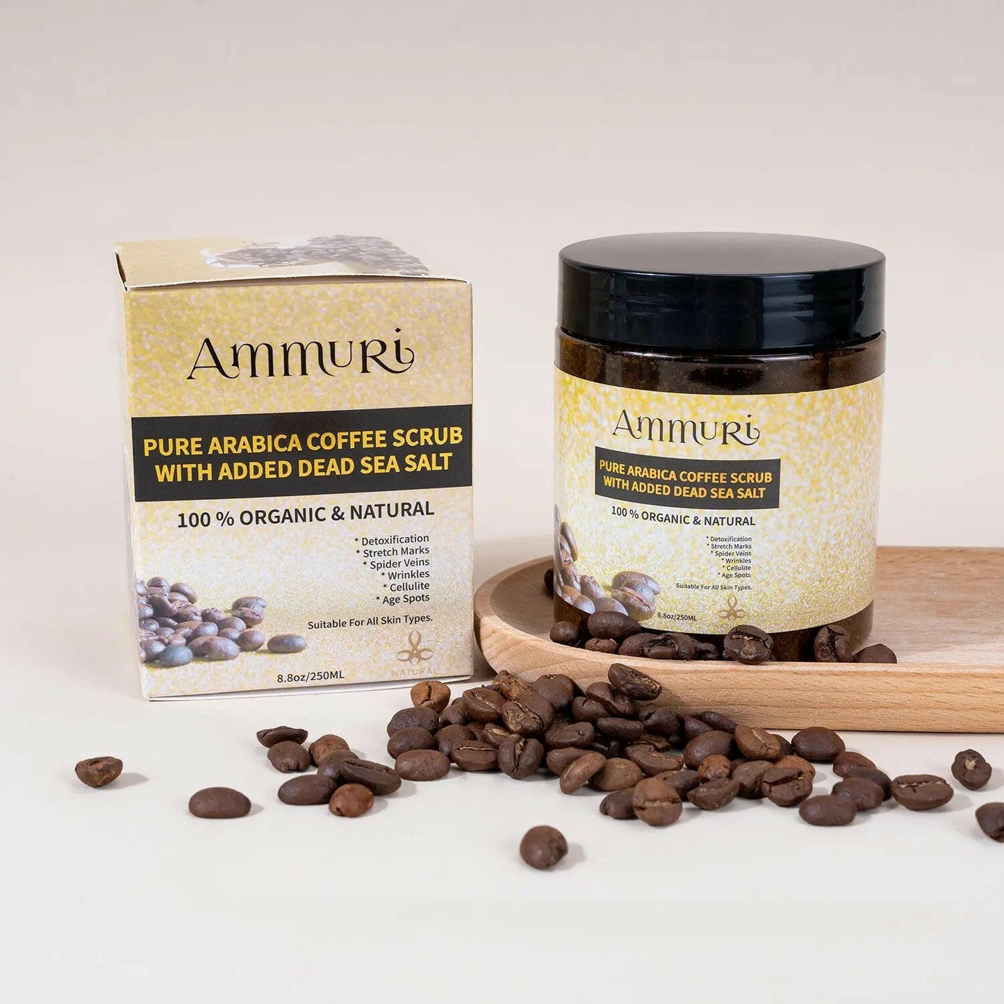 Ammuri Organic Coffee Scrub for Skin - Arabica Face Mask-1