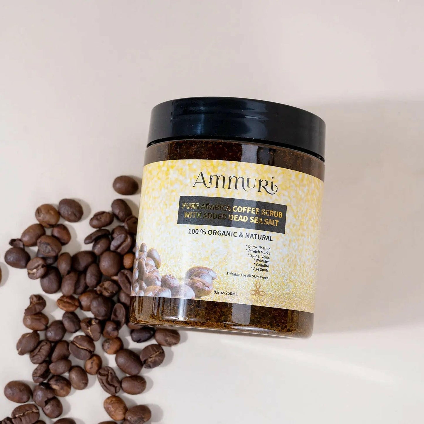 Ammuri Organic Coffee Scrub for Skin - Arabica Face Mask-3