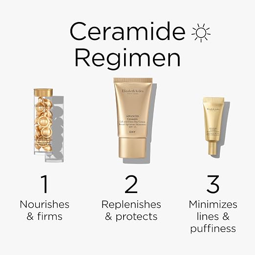 Elizabeth Arden Advanced Ceramide 30-Day Complete Anti-Aging & Hydration Treatment – Ceramide Face Serum Capsules for Firm, Radiant & Nourished Skin
